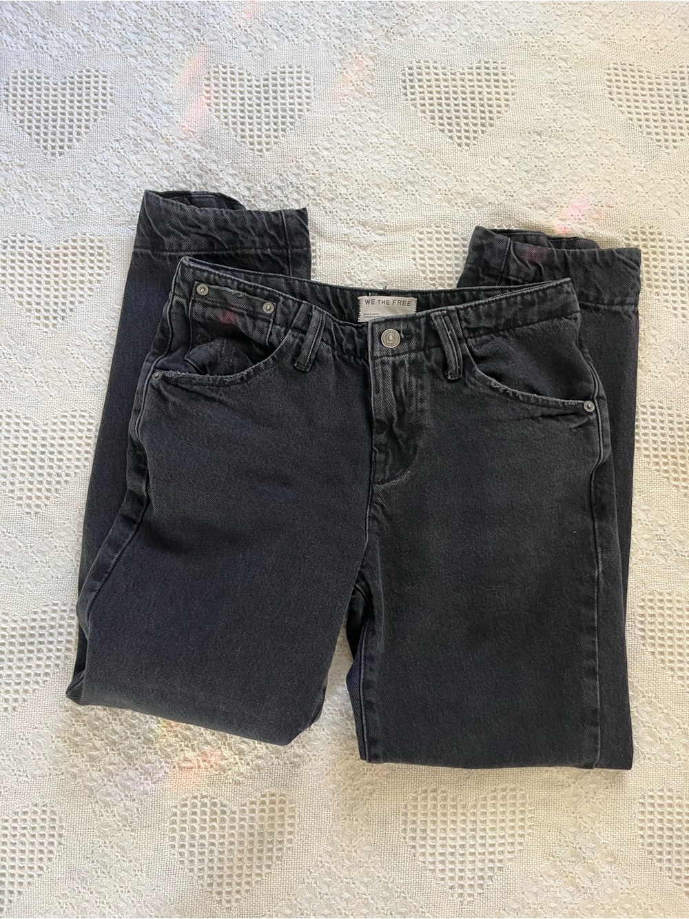 We The Free Charcoal Straight Jeans